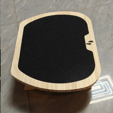Solid Wood Footrest for Under-Desk Use