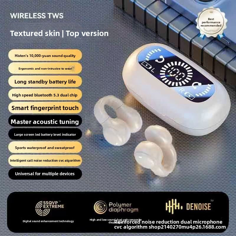 Sports digital display long endurance wireless headset
