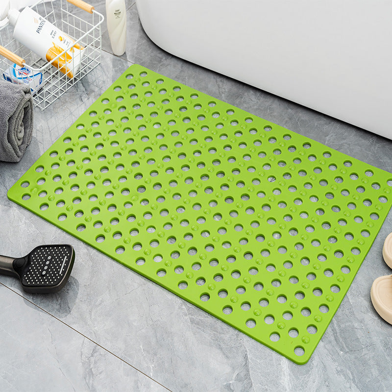 Square Anti-slip PVC Bath Mat with Drainage Holes