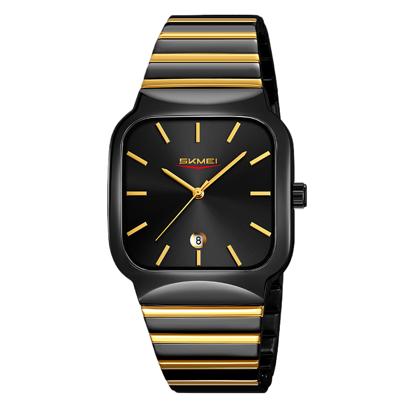 Square-shaped men's and women's watches