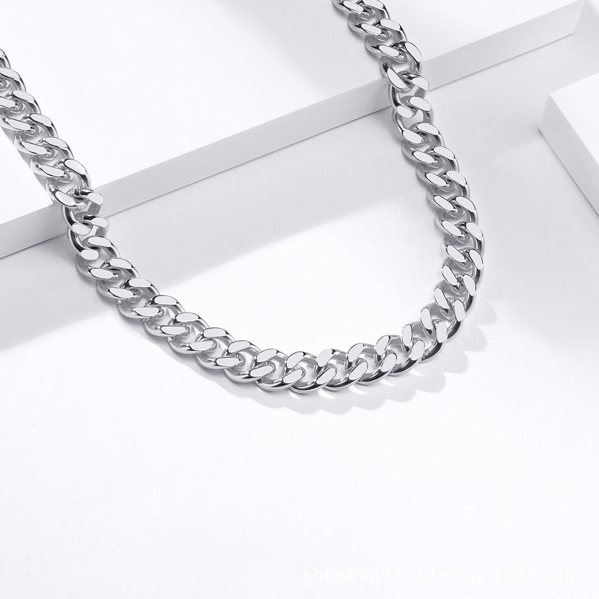 Stainless Steel Electroplated Gold Geometric Necklace