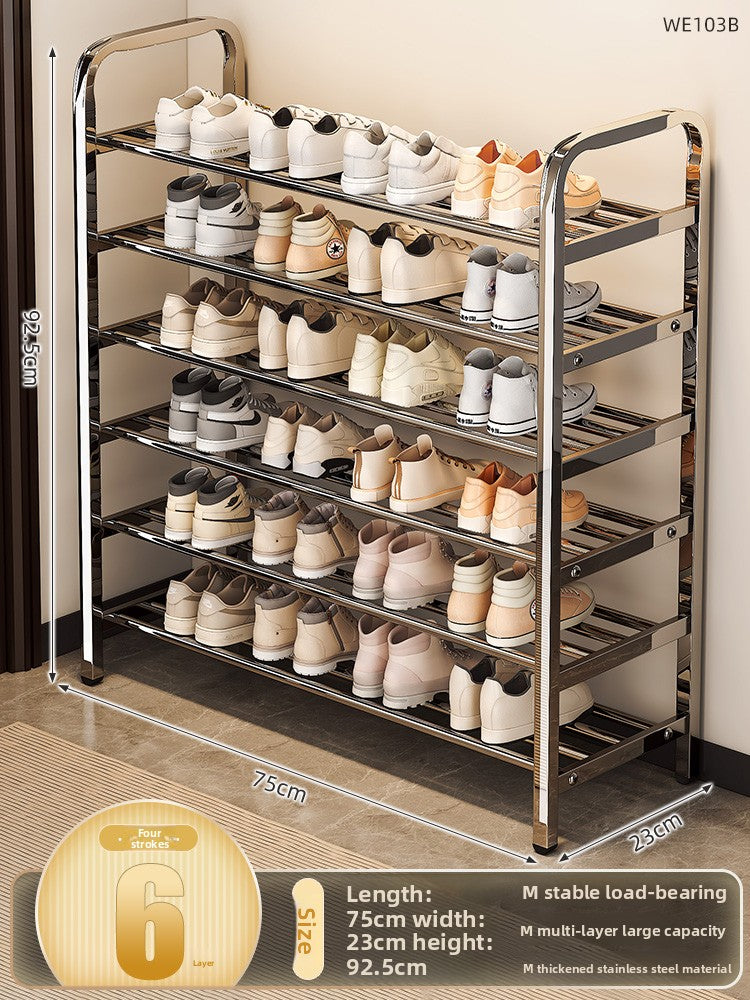Stainless Steel Multi-Tier Shoe Rack
