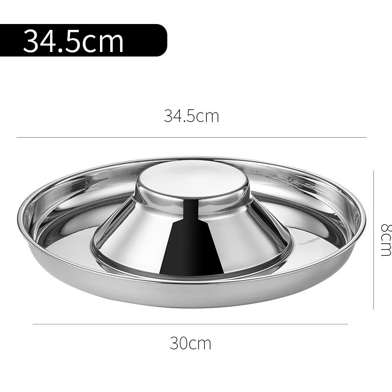 Stainless Steel Pet Slow Feeder Bowl