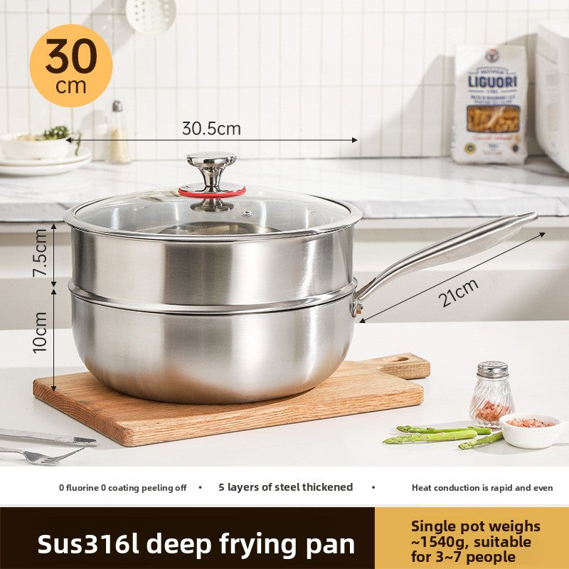 Stainless steel wok