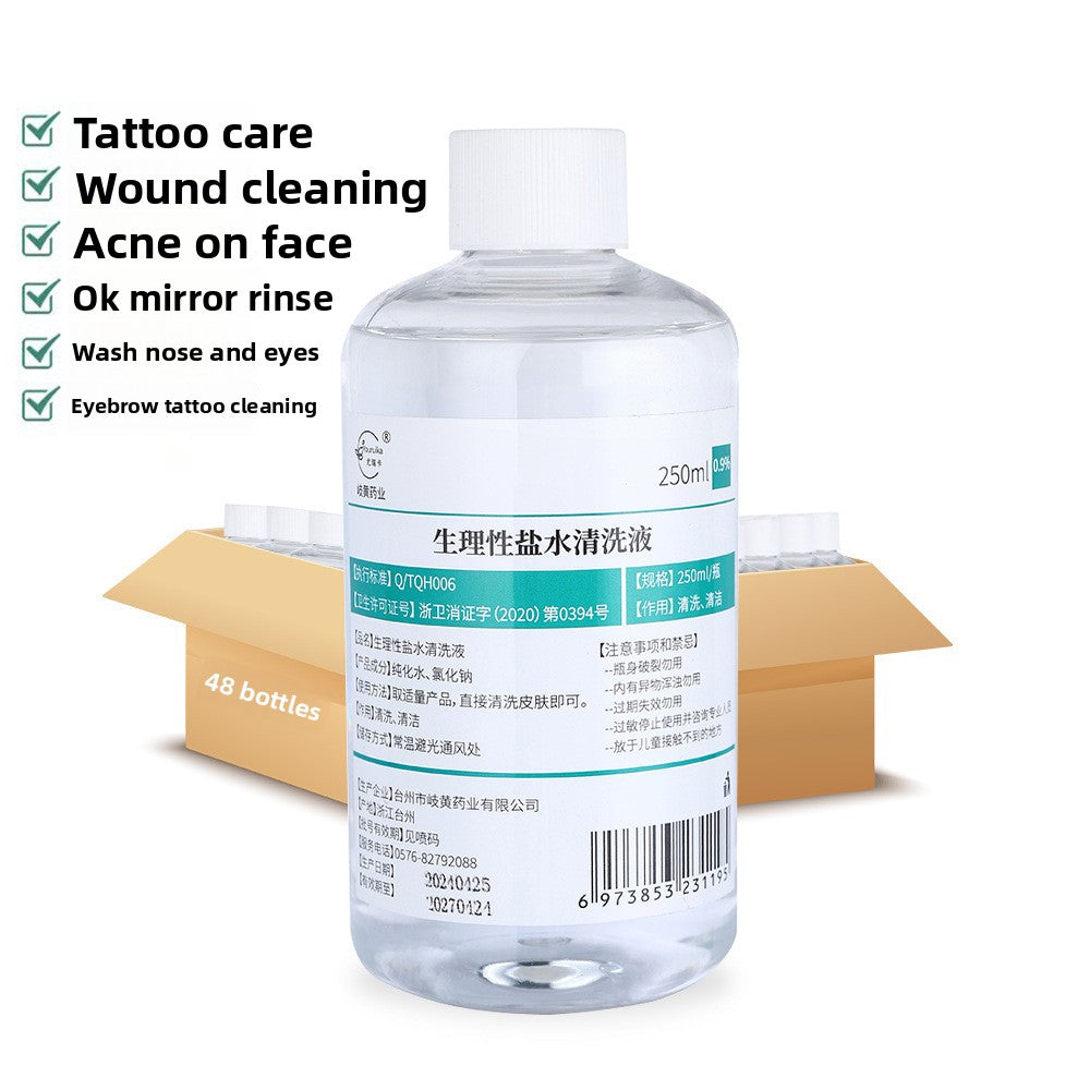 Sterile Physiological Saline Solution for Lens Cleaning and Nasal Irrigation