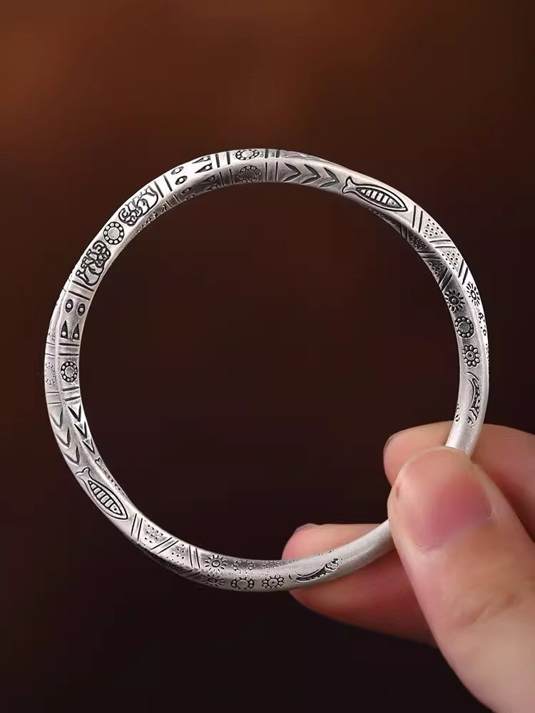 Sterling Silver Möbius Ring Bracelet