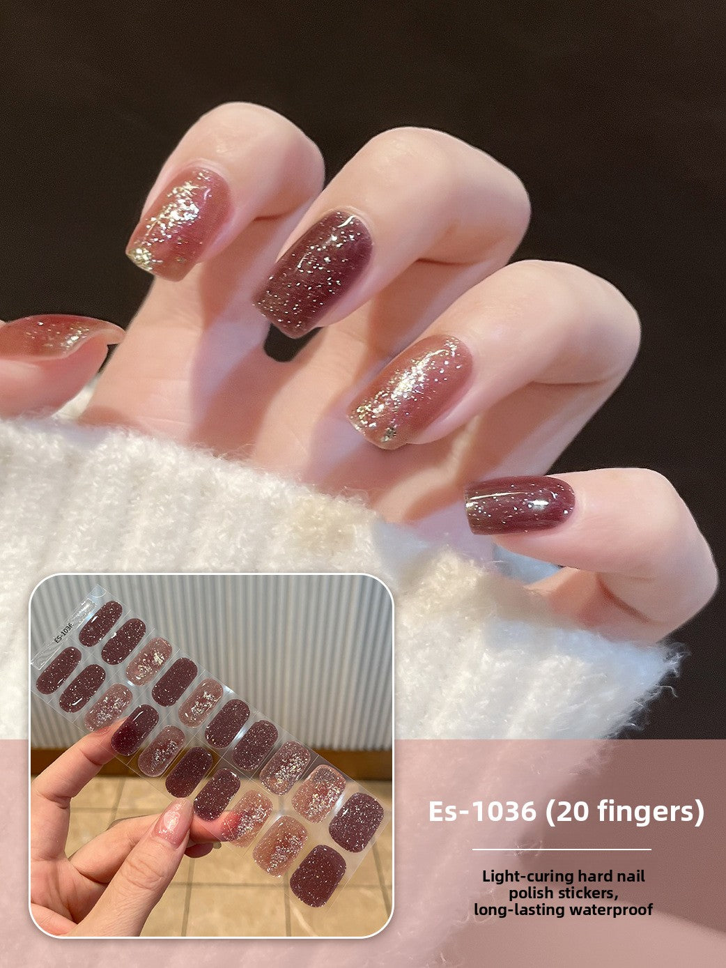 Stickers refer to nail stickers.