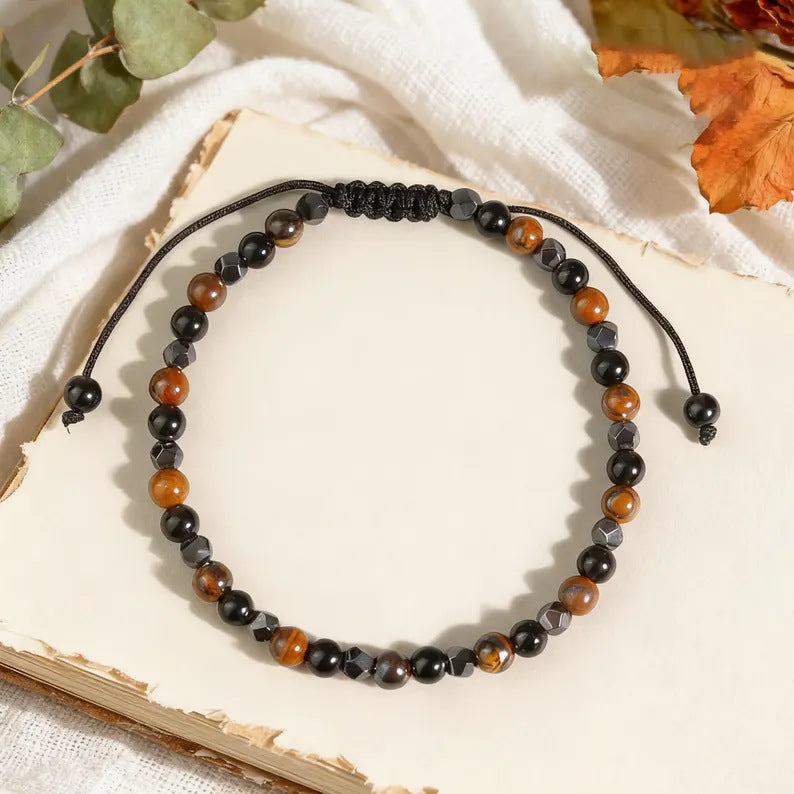 Stone bead bracelet