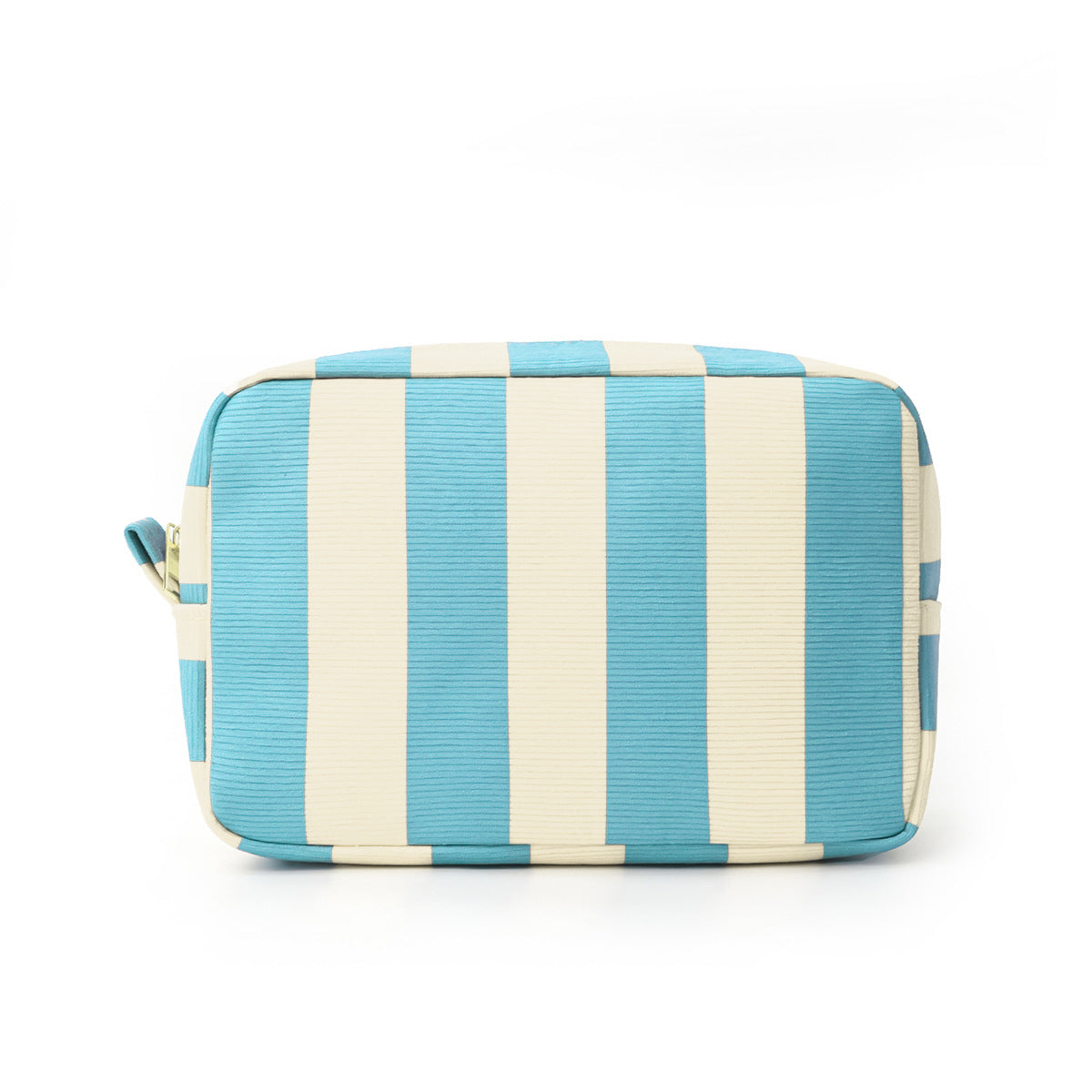 Striped Corduroy Cosmetic Bag