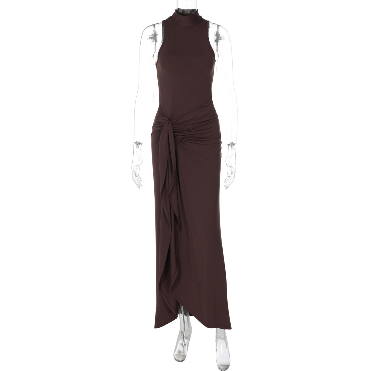 Summer Sleeveless Strappy Slit Dress