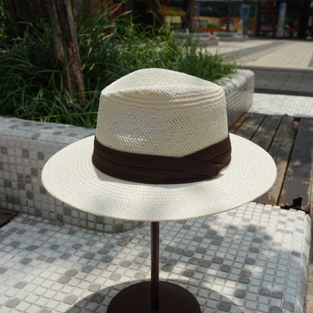 Summer Sun Protection and Sunshade Holiday Panama Wide Brim Straw Hat