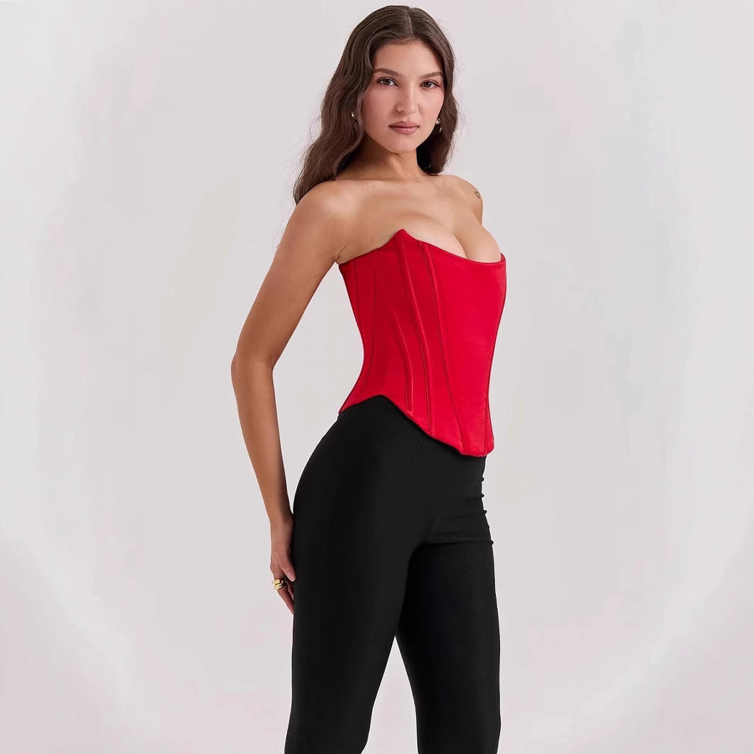 Summer women's backless blouses