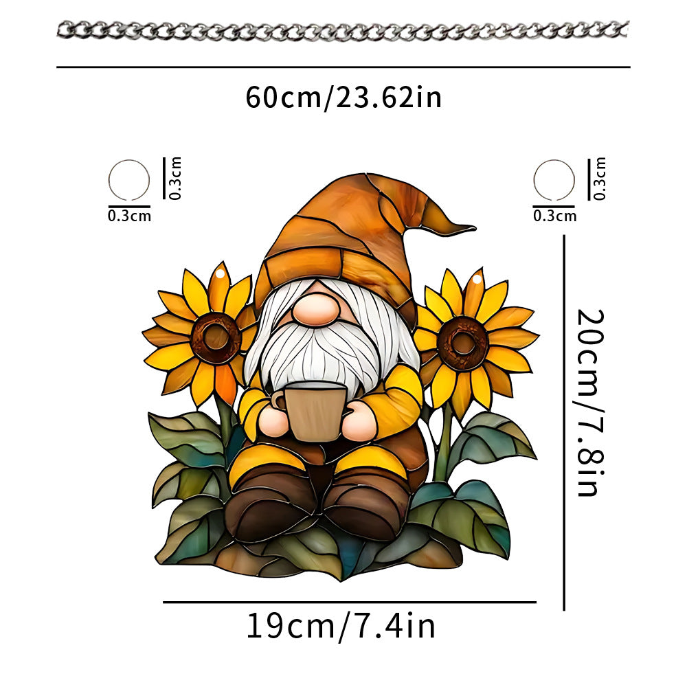 Sunflower Grandpa Acrylic Hanging Decoration