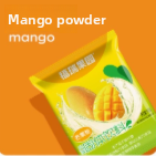 Tart plum powder, fresh orange powder