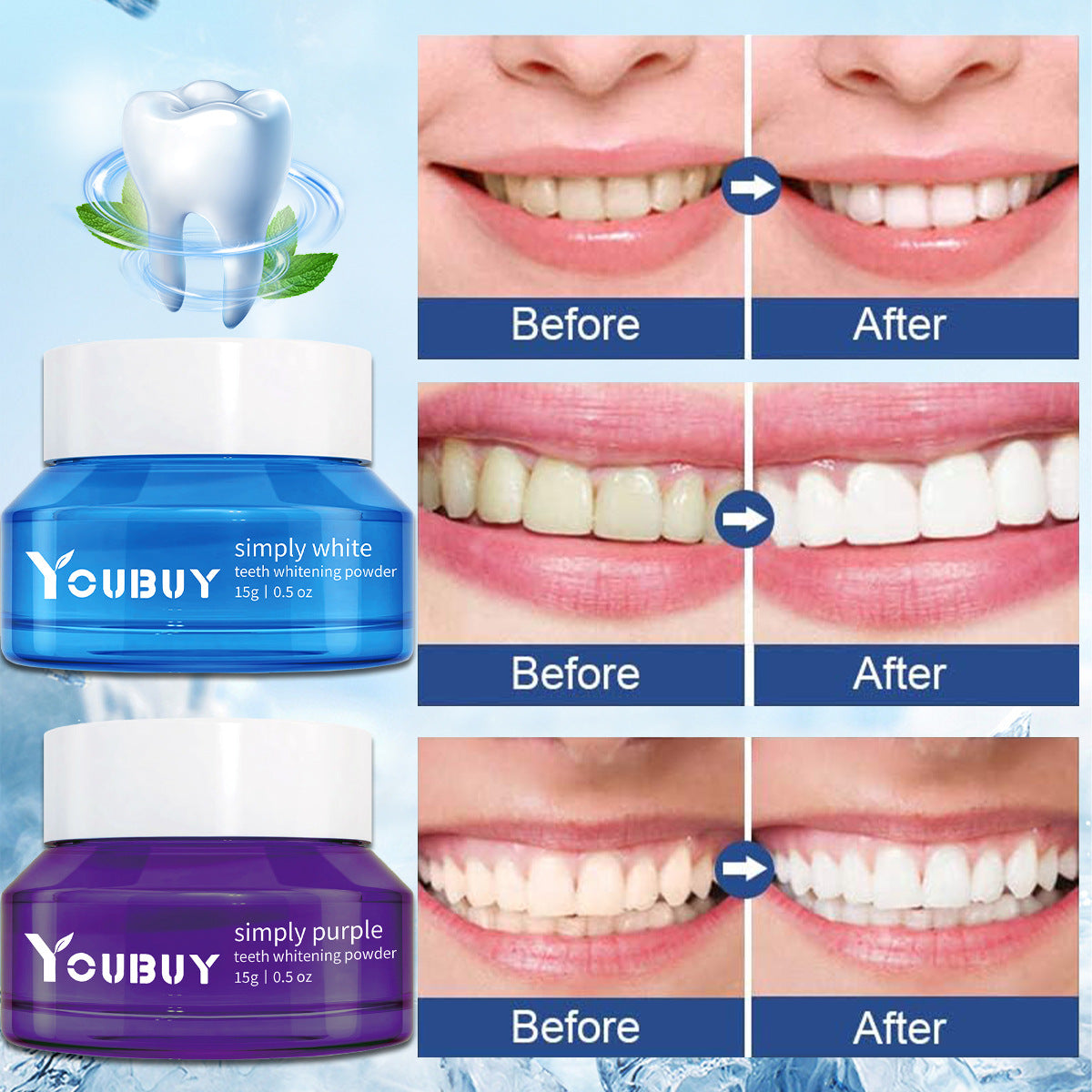 Teeth Whitening Powder Combo Oral Care