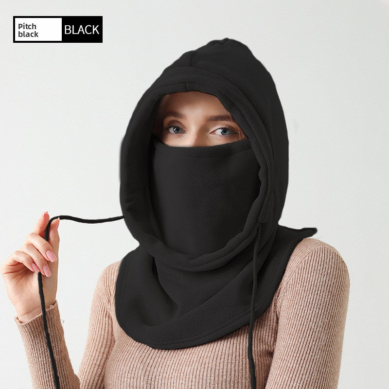 Thick-fabric pullover hat