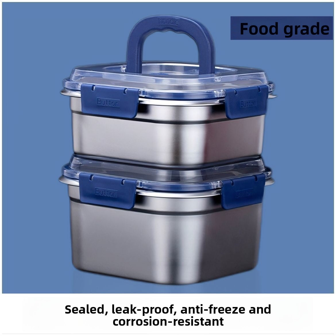 Thickened Stainless Steel Fresh Keeping Box