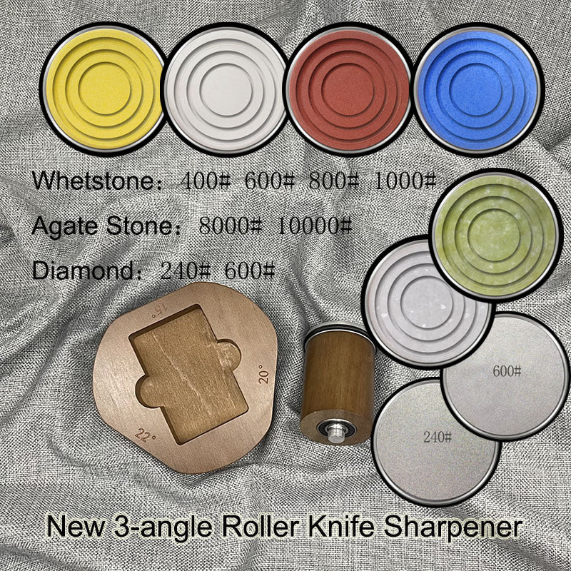Three-Angle Roller Sharpener