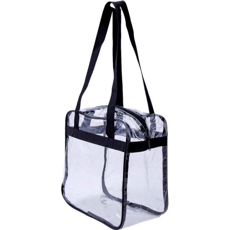 Transparent PVC Toiletry Bag with Shoulder Strap