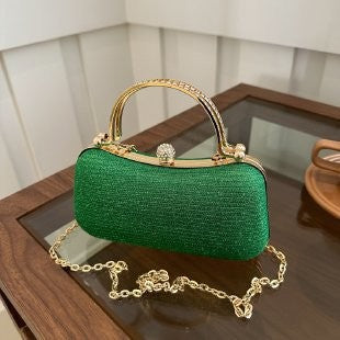 Trendy Women Lock Buckle Shoulder Bag