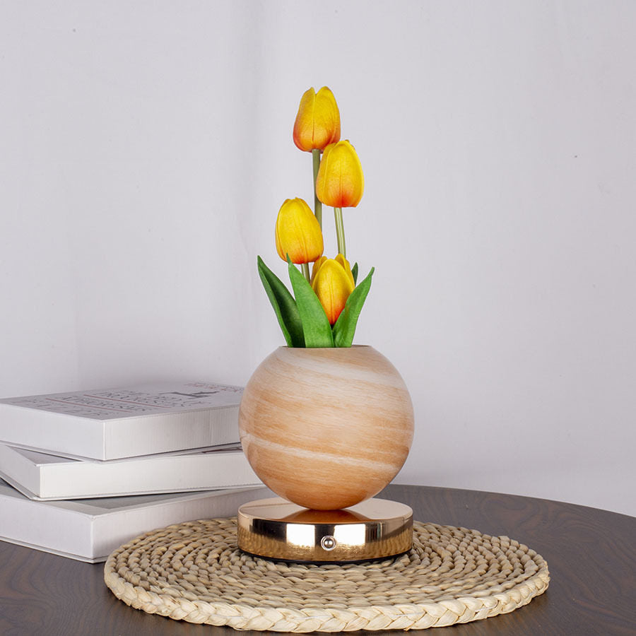 Tulip Artificial Flower Table Lamp with USB Charging