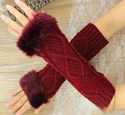 Twist Knitted Arm Covers