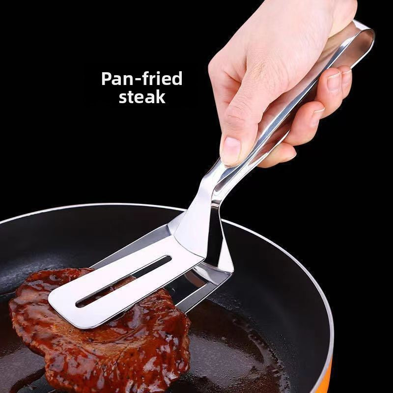 Two-in-one kitchen spatula and tongs