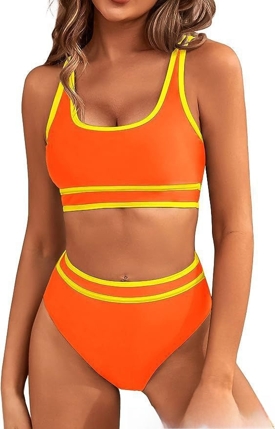 Two-piece bikini women's swimming suit