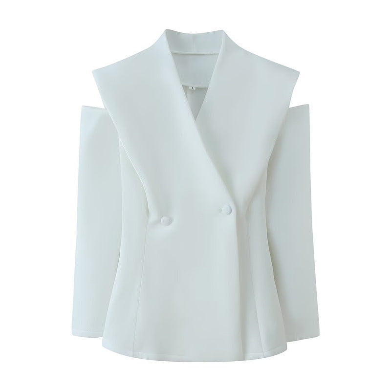 Two-Tone Long Sleeve Blazer