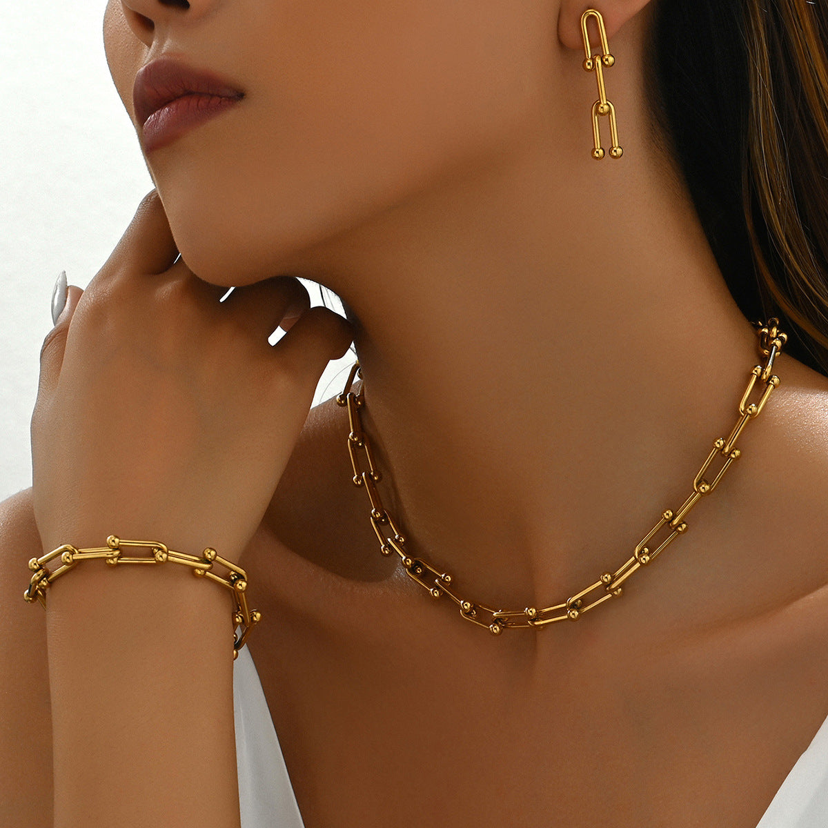 U-shaped horsehair knot bracelet