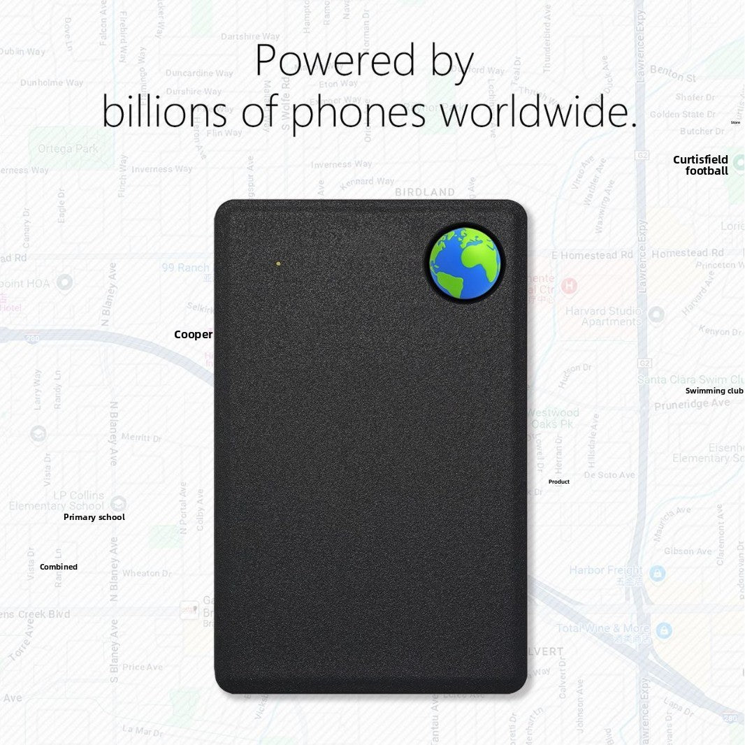 Ultra-thin Bluetooth GPS Locator Card
