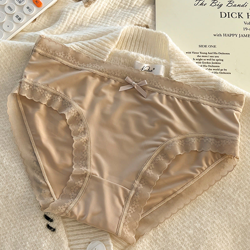Ultra-thin ice silk traceless women's underwear
