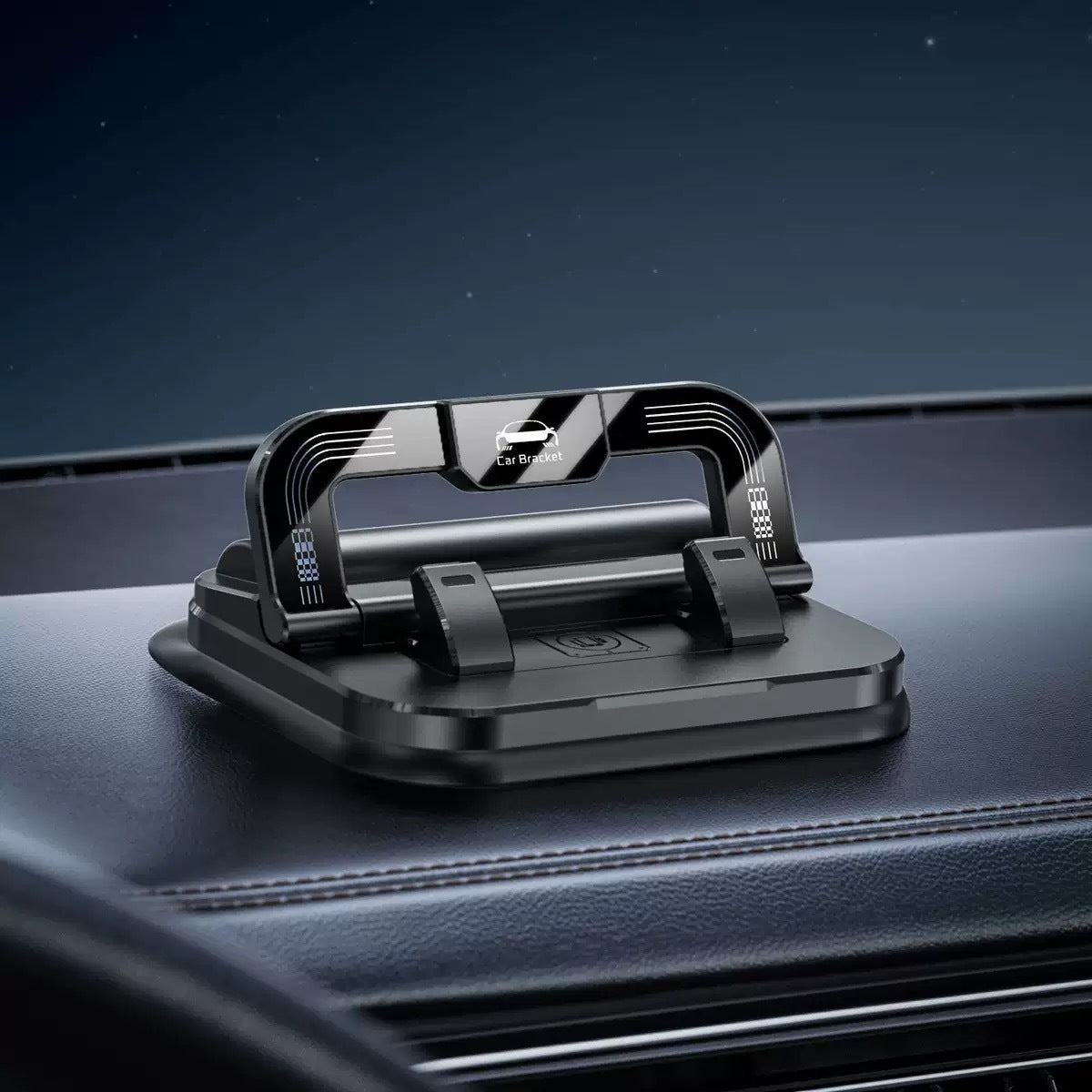 Universal Car Phone Mount with Number Plate Display