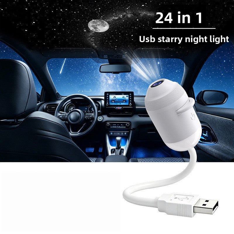 USB Star Projector with Interchangeable Galaxy Cards