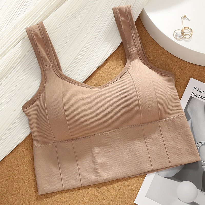 Vest Style Tube Top with Built-in Cups