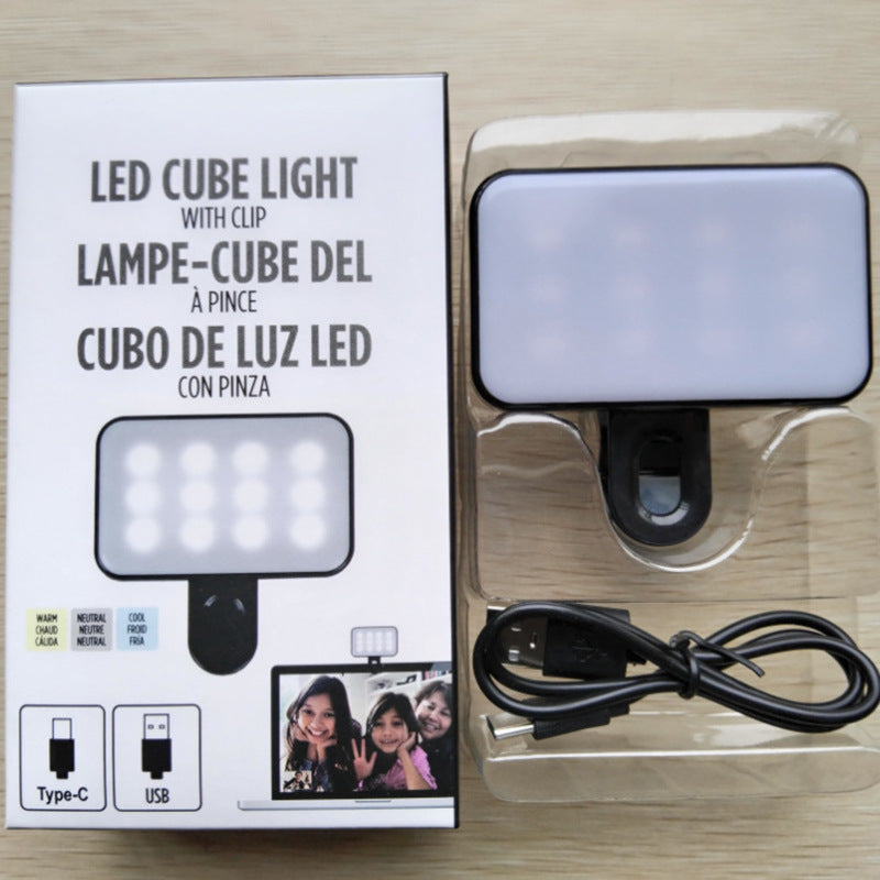 Video conference charging portable video light
