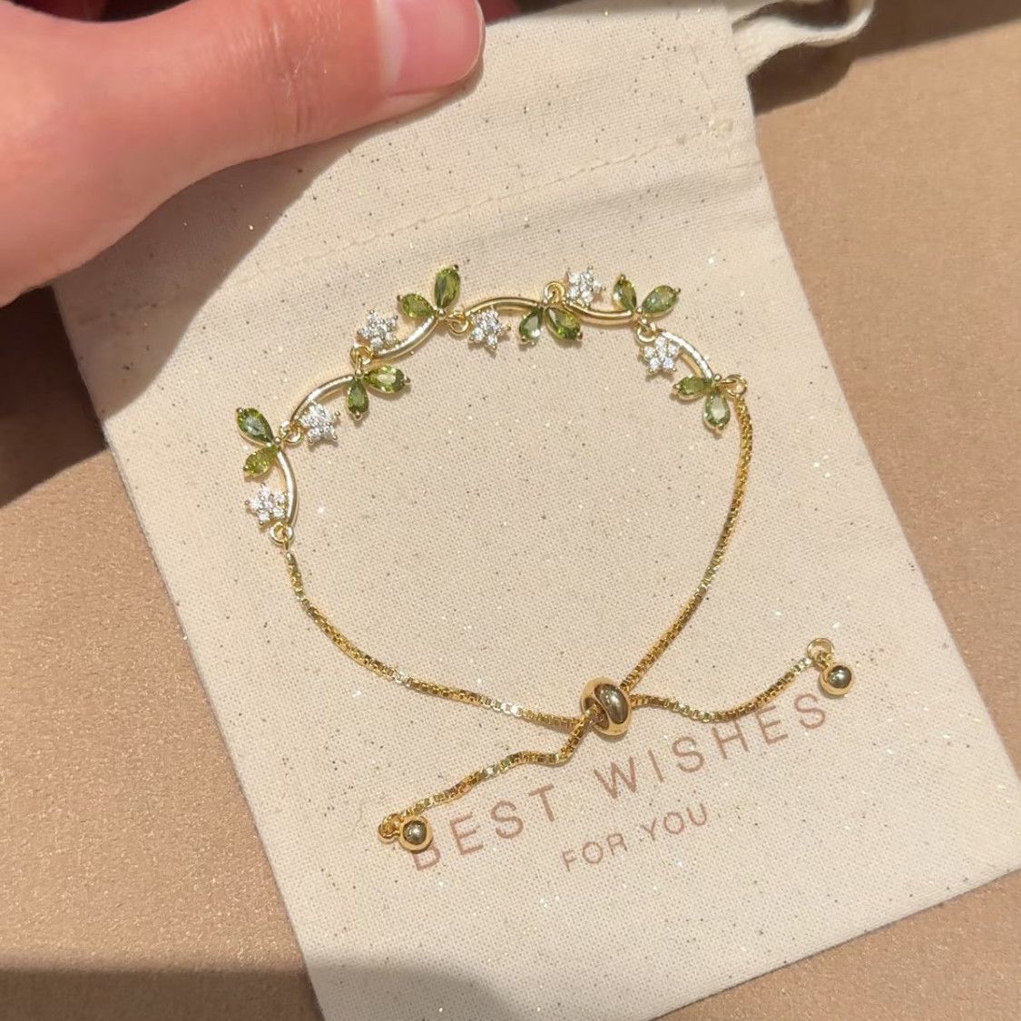 Vine branch and leaf bracelet