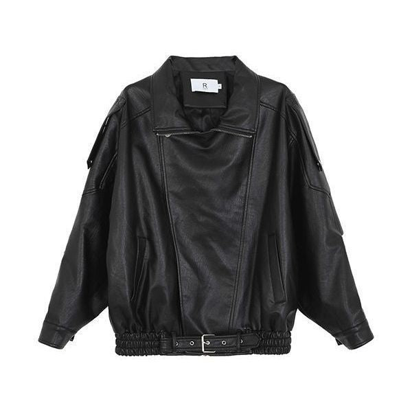 Vintage leather jacket is stylish
