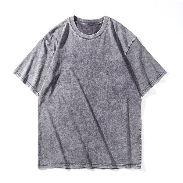 Vintage Washed Cotton Crewneck T-Shirt