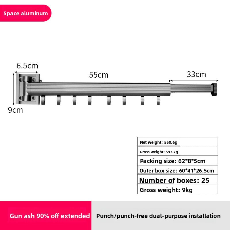 Wall Mount Foldable Drying Rack