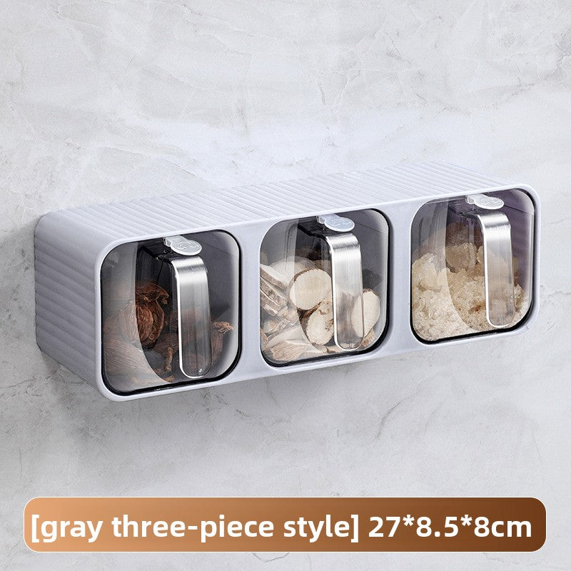 Wall-Mounted Drawer Spice Rack Organizer