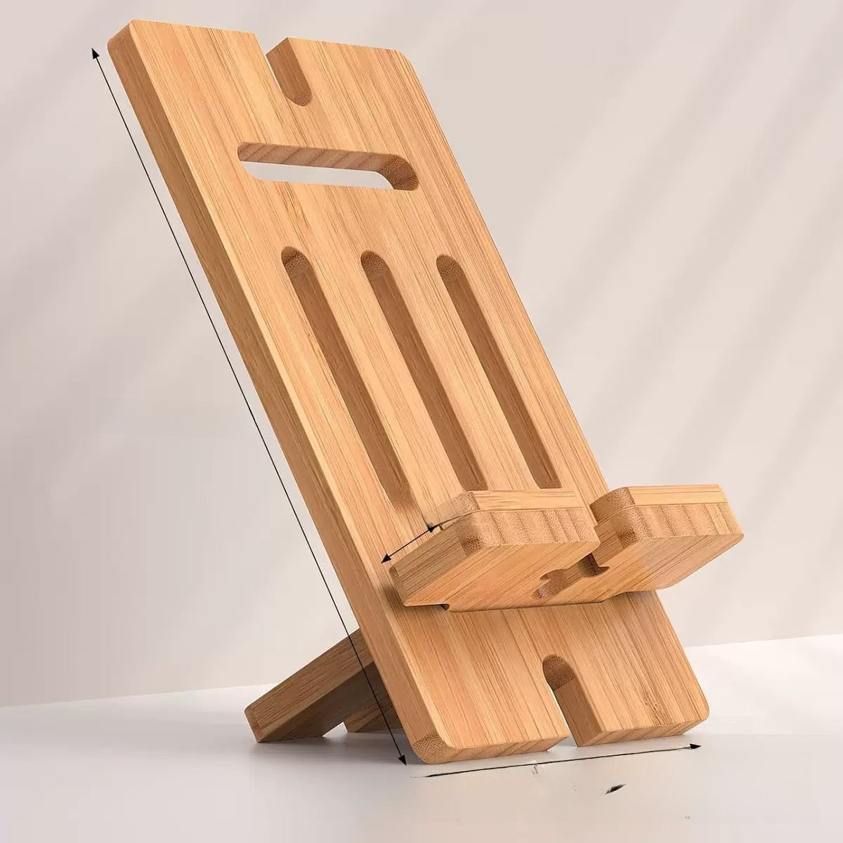 Walnut Wood Phone Stand Desktop Organizer