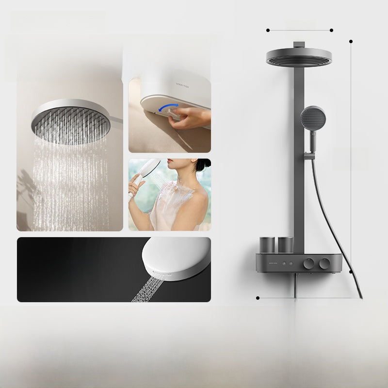 Watermax Bubble Shower Set with Temperature Display