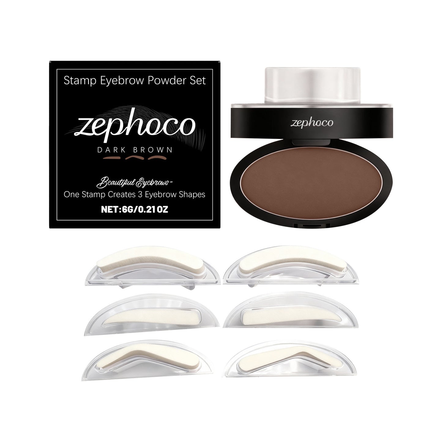 Waterproof Eyebrow Powder Stamp Set