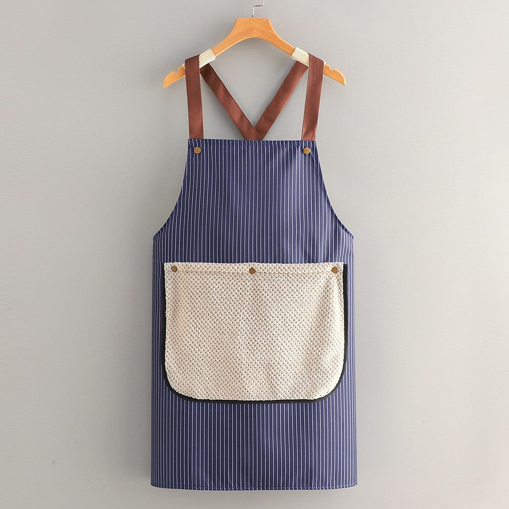 Waterproof Polyester Kitchen Apron with Sleeves