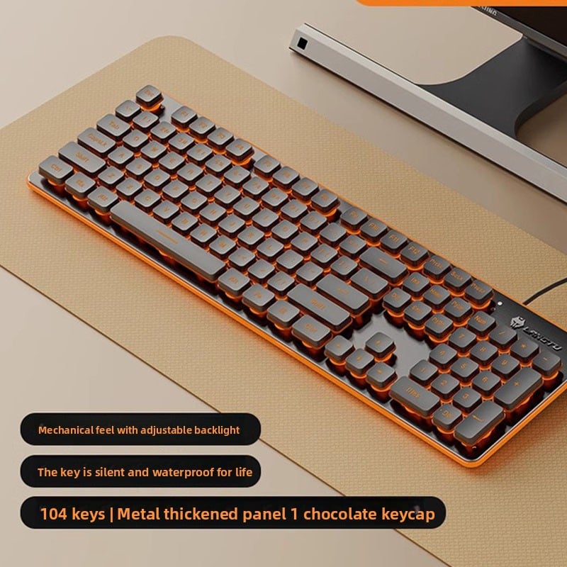 Wired silent keyboard