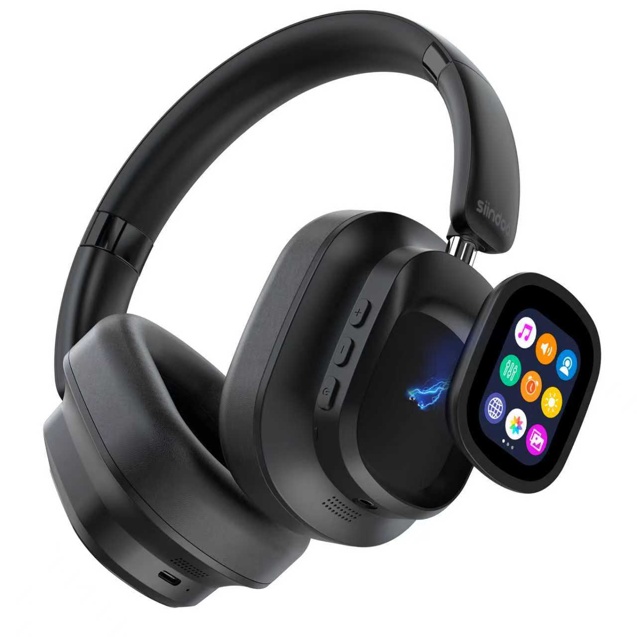 Wireless ANC Headphones with Touch Screen