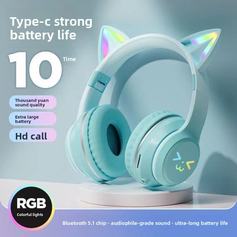 Wireless Cat Ear Gaming Headset