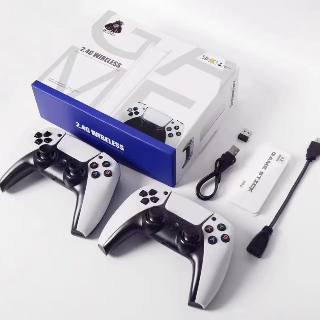 Wireless game console with a handheld controller