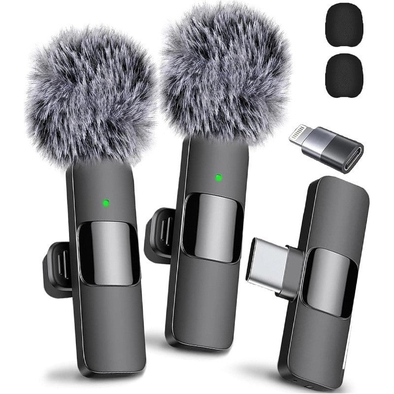 Wireless lapel microphone